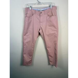 Peter Millar Crown Comfort 5-Pocket Pants Men’s 34x28 Rose Pink MS19B40